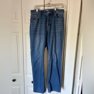 Wide leg high waisted jeans from H&M